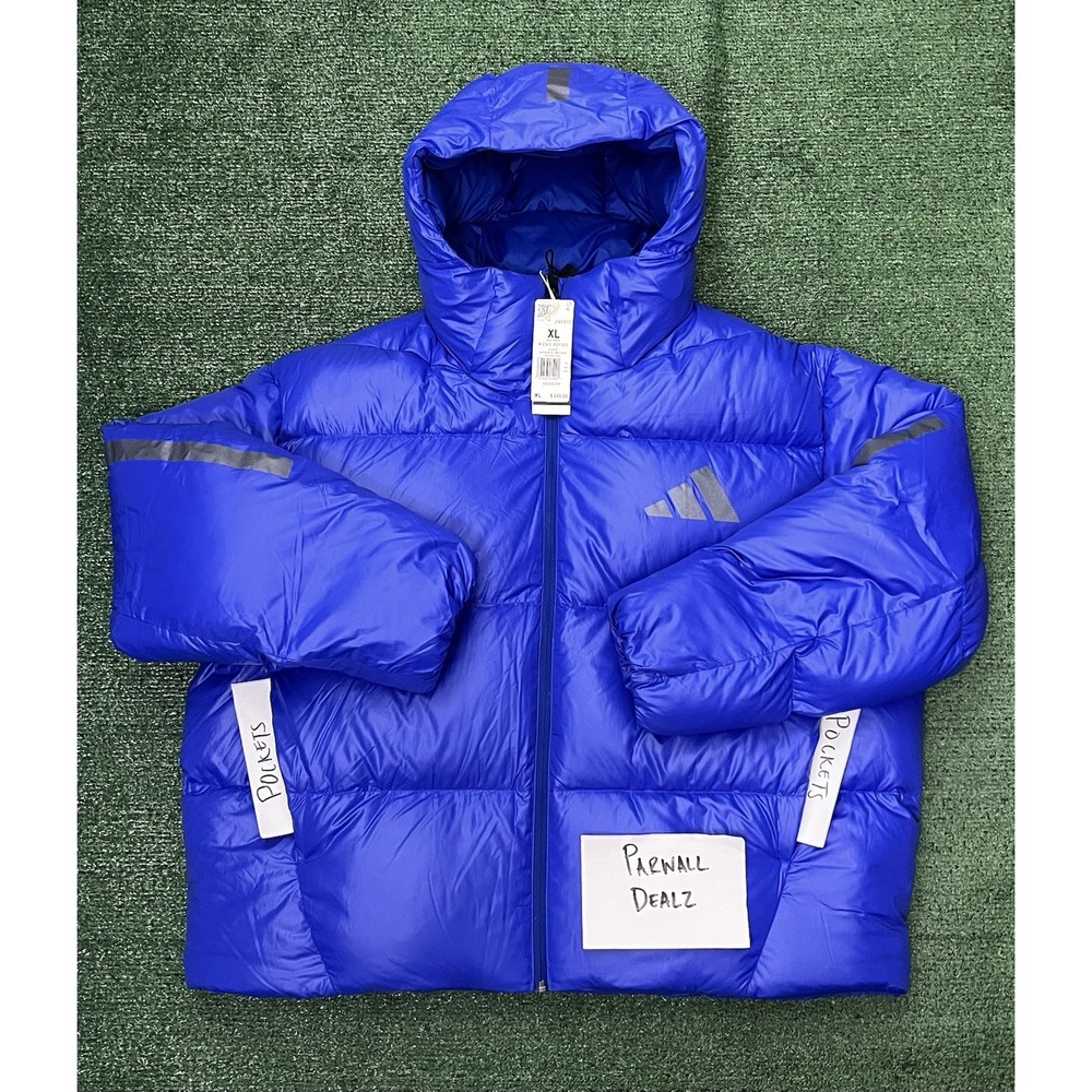 Adidas Z.N.E. Climawarm Down Puffer Jacket Lucid Blue Men's size  XL JW1515